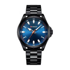 CURREN 8320 Reloj Minimalista en Acero color Negro / Azul