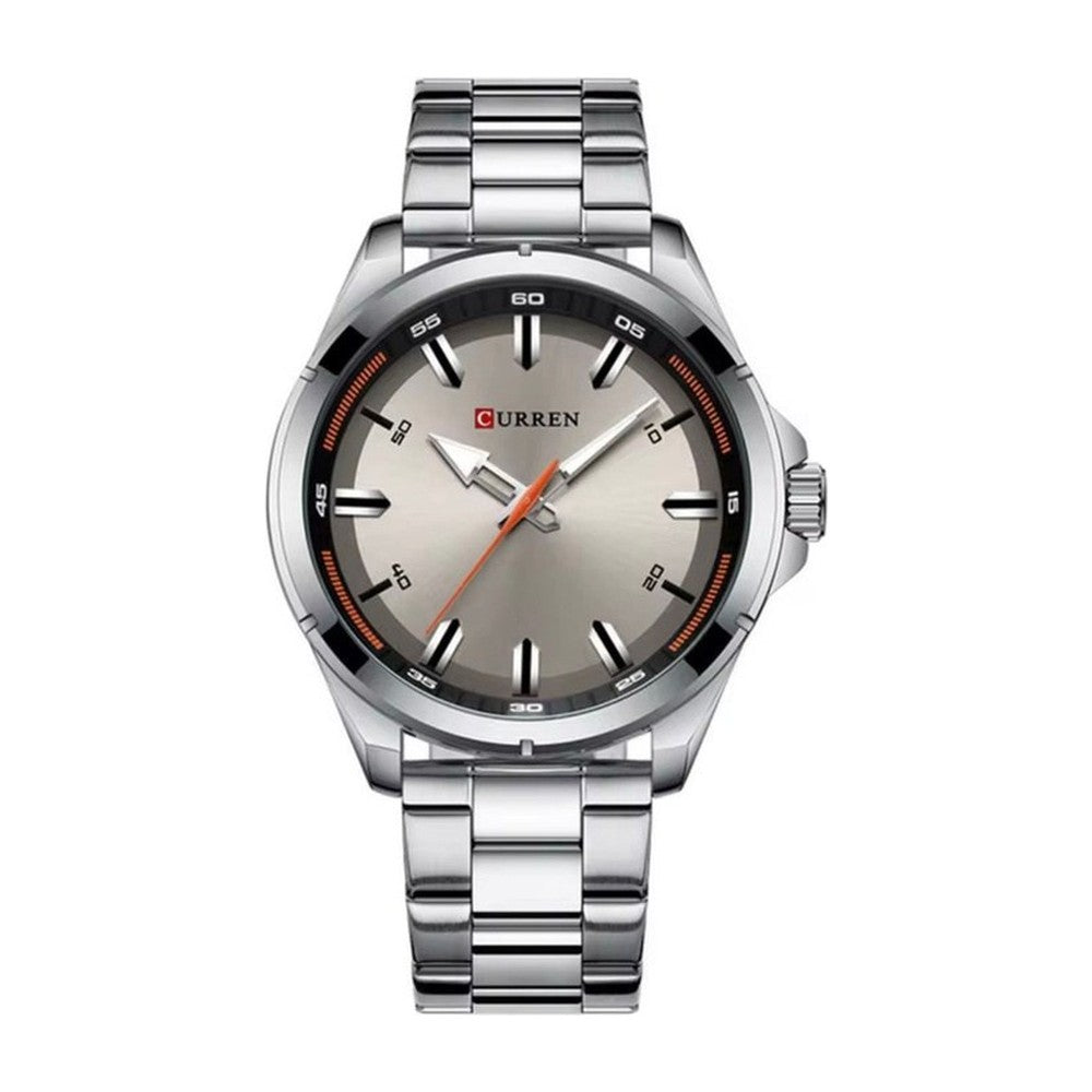 CURREN 8320 Reloj Minimalista en Acero color Plateado / Gris