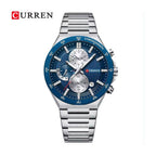 CURREN 8481 Cronógrafo Deportivo en Acero color Azul / Azul