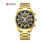 CURREN 8495 Cronógrafo Esqueleto en Acero color Dorado / Dorado