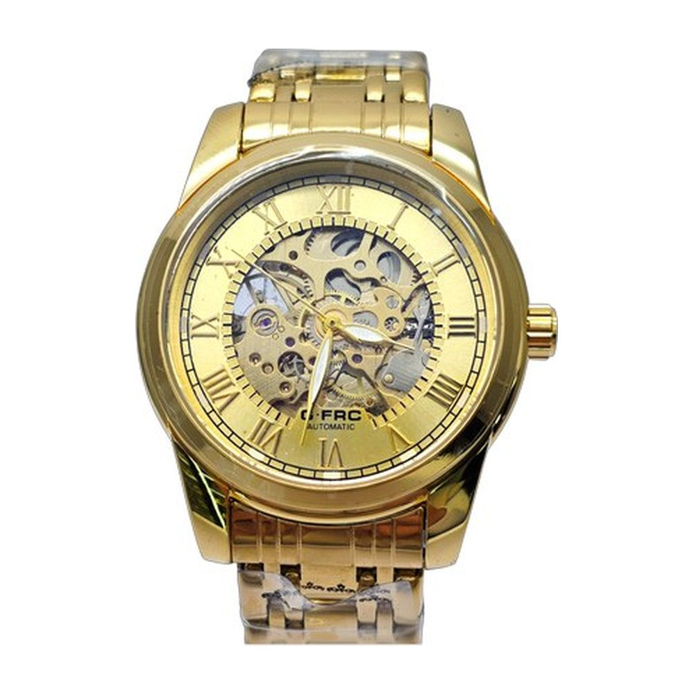 G-FORCE Automático Clásico Bicolor color Dorado / Esqueleto Dorado