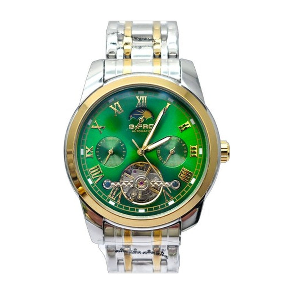 G-FORCE Automático Clásico Bicolor color Plateado y Dorado / Verde
