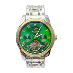 G-FORCE Automático Clásico Bicolor color Plateado y Dorado / Verde