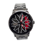 G-FORCE Reloj Rin Original en Acero color Negro / Rin Rojo