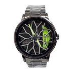 G-FORCE Reloj Rin Original en Acero color Negro / Rin Verde