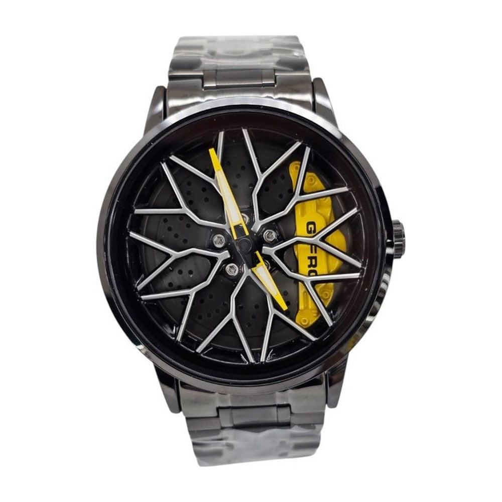 G-FORCE Reloj Rin Original en Acero color Negro / Rin Amarillo