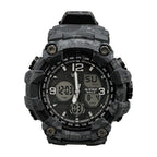 G-FORCE Reloj Táctico Doble Hora color Negro / Negro