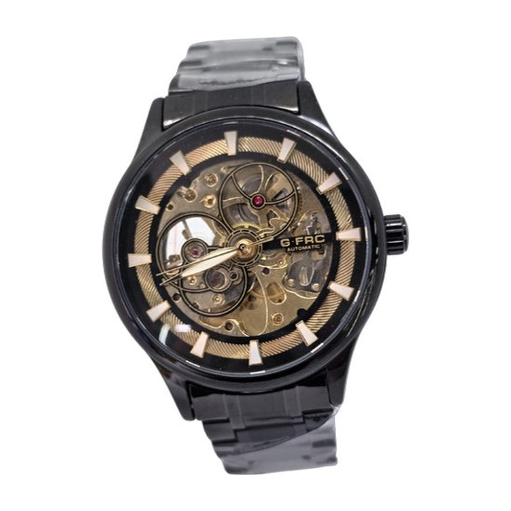 G-FORCE Automático Esqueleto Clásico color Negro y Dorado / Esqueleto Dorado