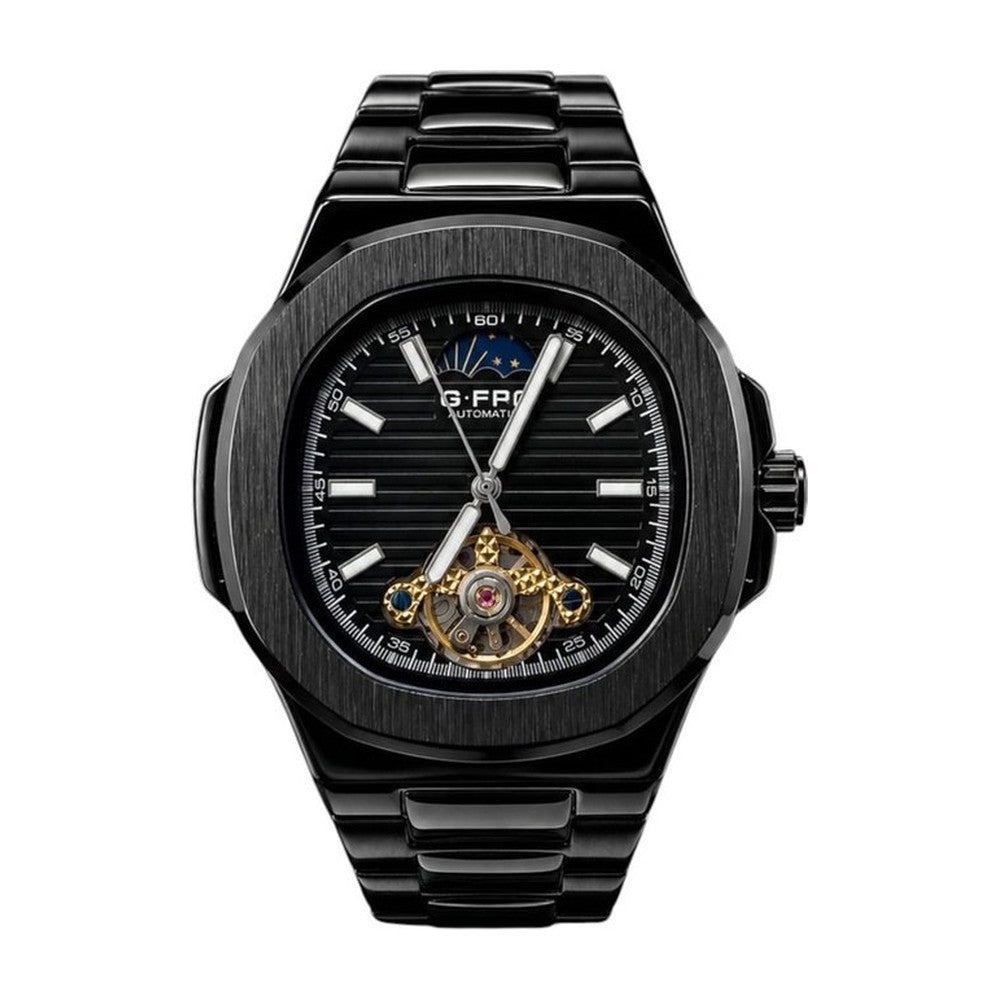 G-FORCE Automático Tourbillon en Acero color Negro / Negro