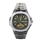 G-FORCE Automático Tourbillon en Acero color Plateado / Verde