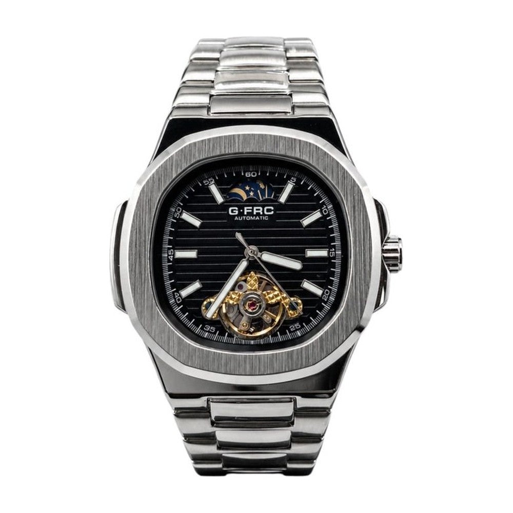 G-FORCE Automático Tourbillon en Acero color Plateado / Negro