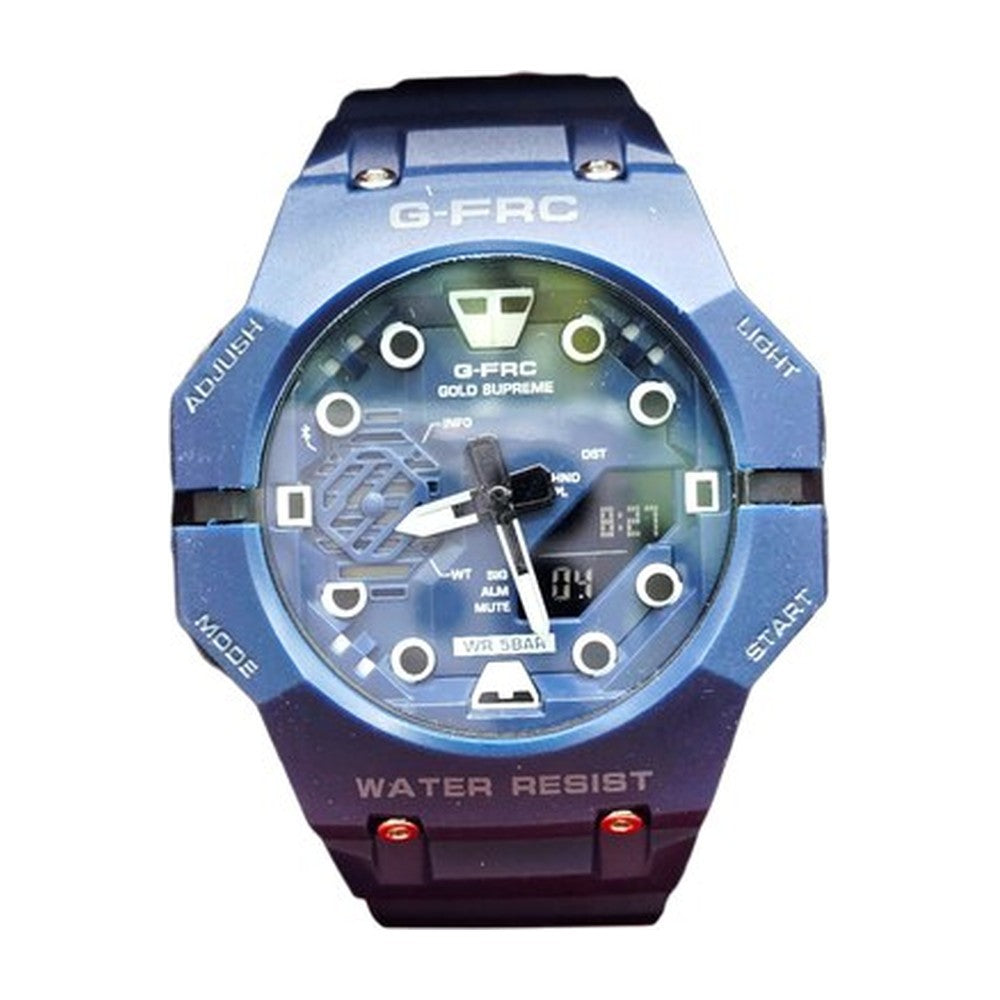 G-FORCE Doble Hora Supreme en Silicona color Goma Azul / Azul