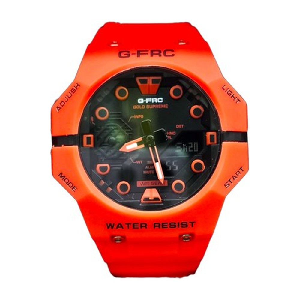 G-FORCE Doble Hora Supreme en Silicona color Goma Naranja / Naranja