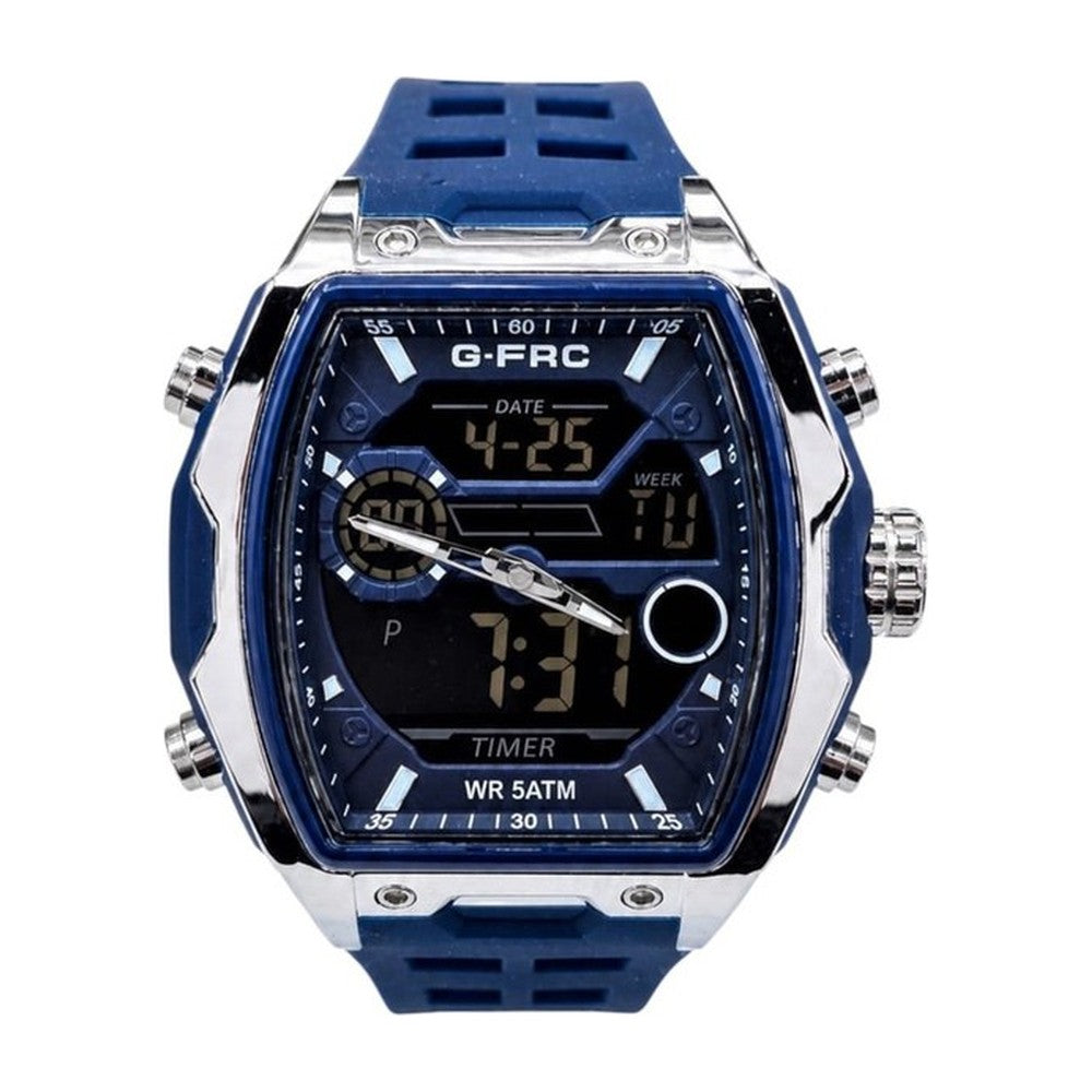 G-FORCE Doble Hora Supreme Deportivo color Goma Blanca / Azul