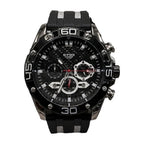 G-FORCE Cronógrafo Supreme Deportivo color Goma Negra / Blanco