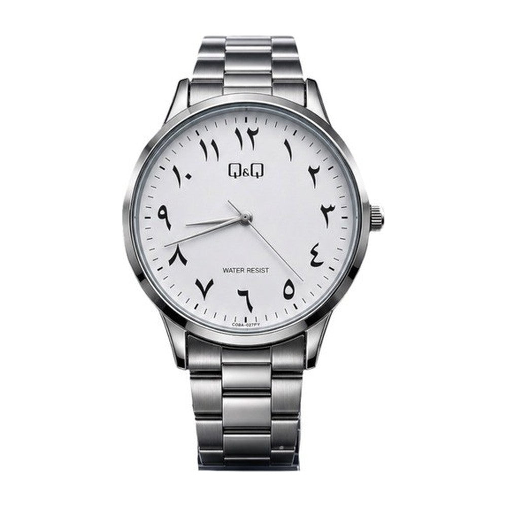 Q&Q Reloj Clásico en Acero para Hombre color Plateado / Blanco