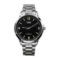 Q&Q Reloj Clásico en Acero para Hombre color Plateado / Negro