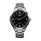 Q&Q Reloj Clásico en Acero para Hombre color Plateado / Negro