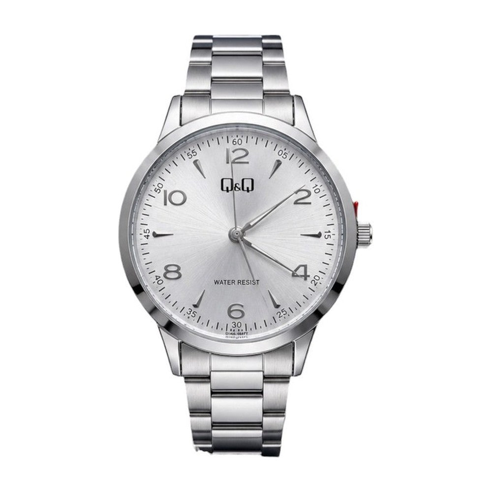 Q&Q Reloj en Acero Esfera Amplia color Plateado / Plateado