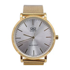 Q&Q Reloj en Acero Dorado para Hombre color Dorado Malla / Plateado
