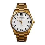 SALCO Quartz Reloj Clásico Metálico color Dorado / Blanco
